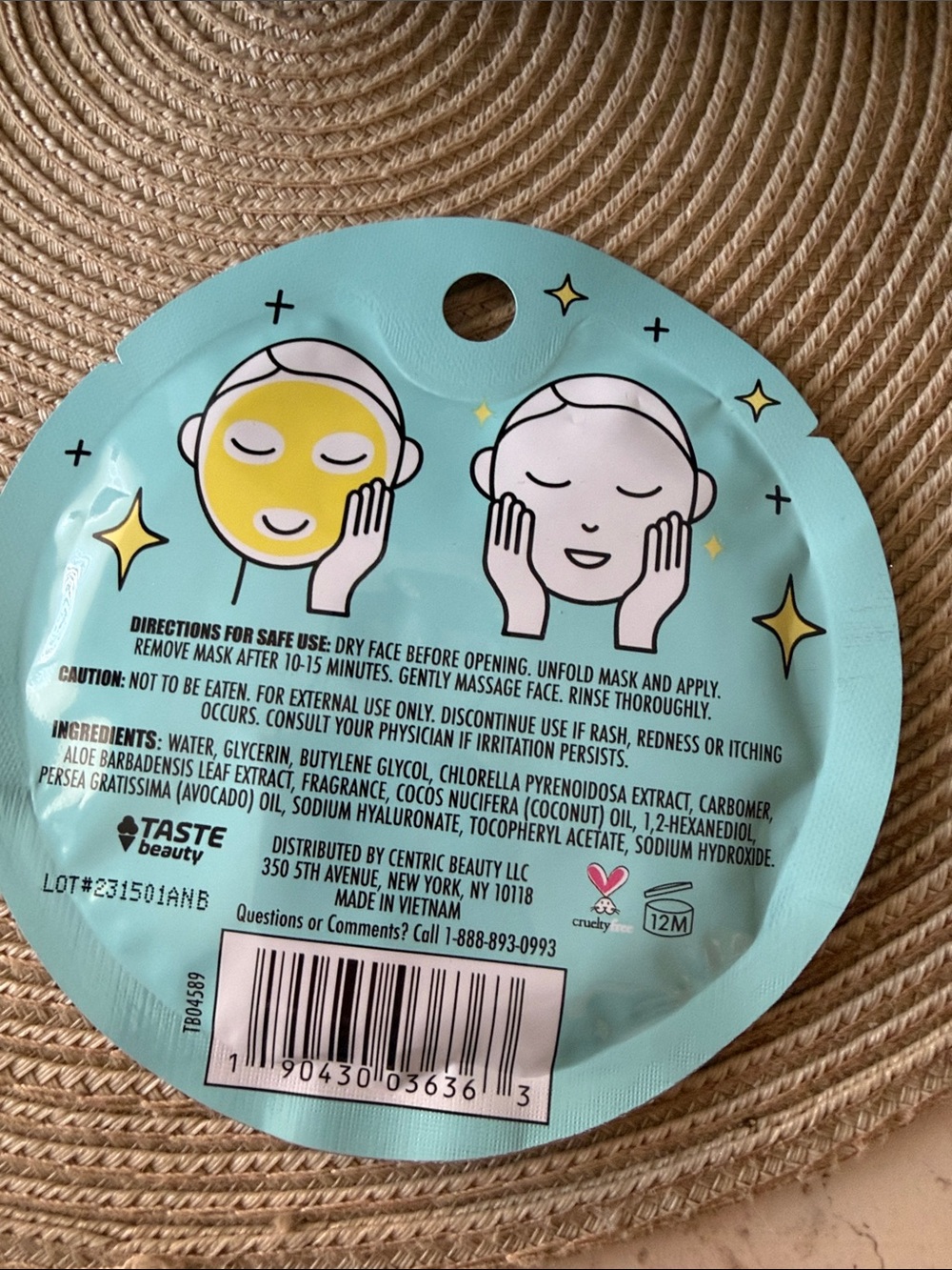 Say Yes Citrus Scented Face Mask - Single Use .67 Oz. - Picture 2 of 5